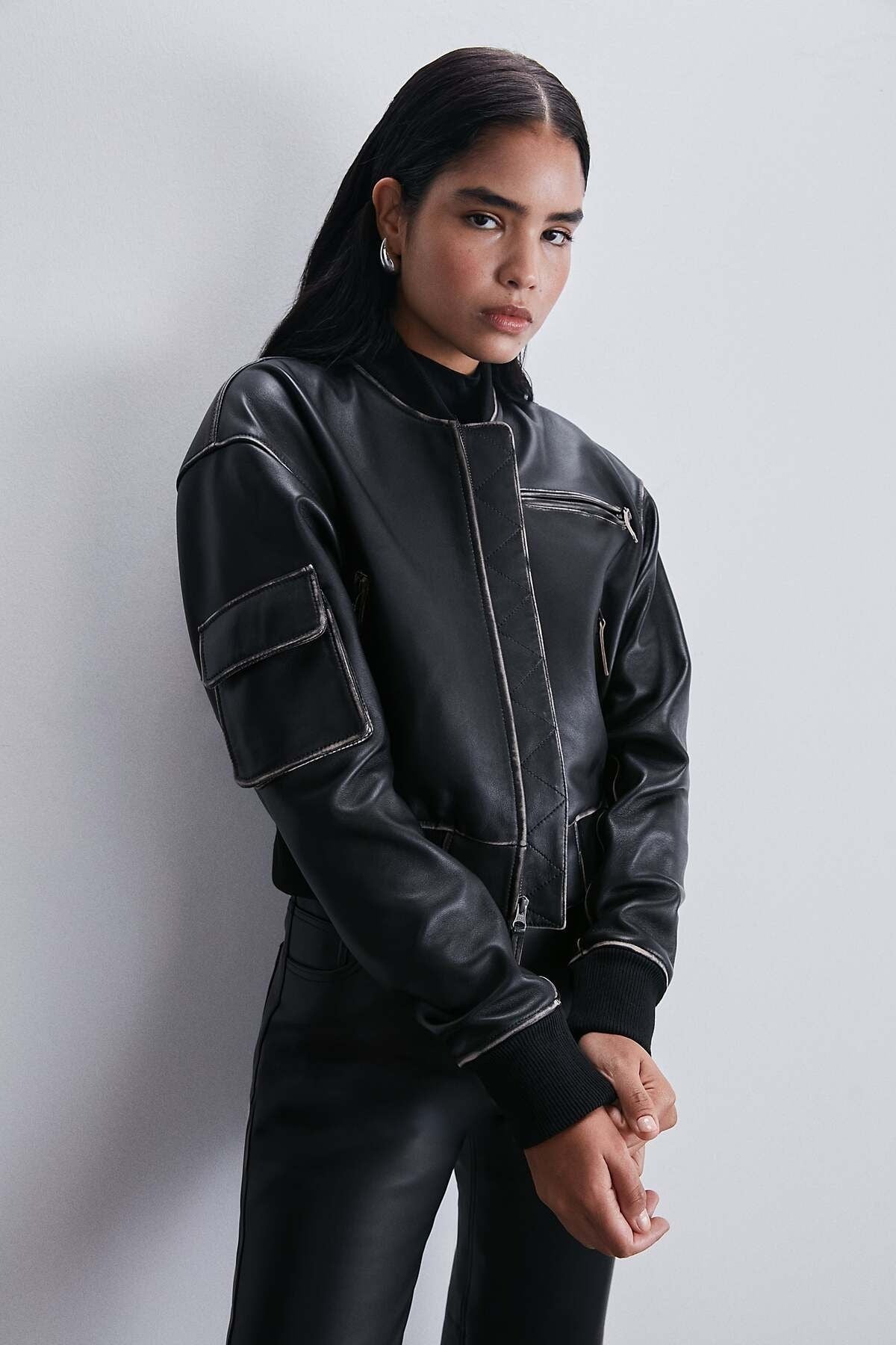 Vintage Bomber Eskitme Ceket