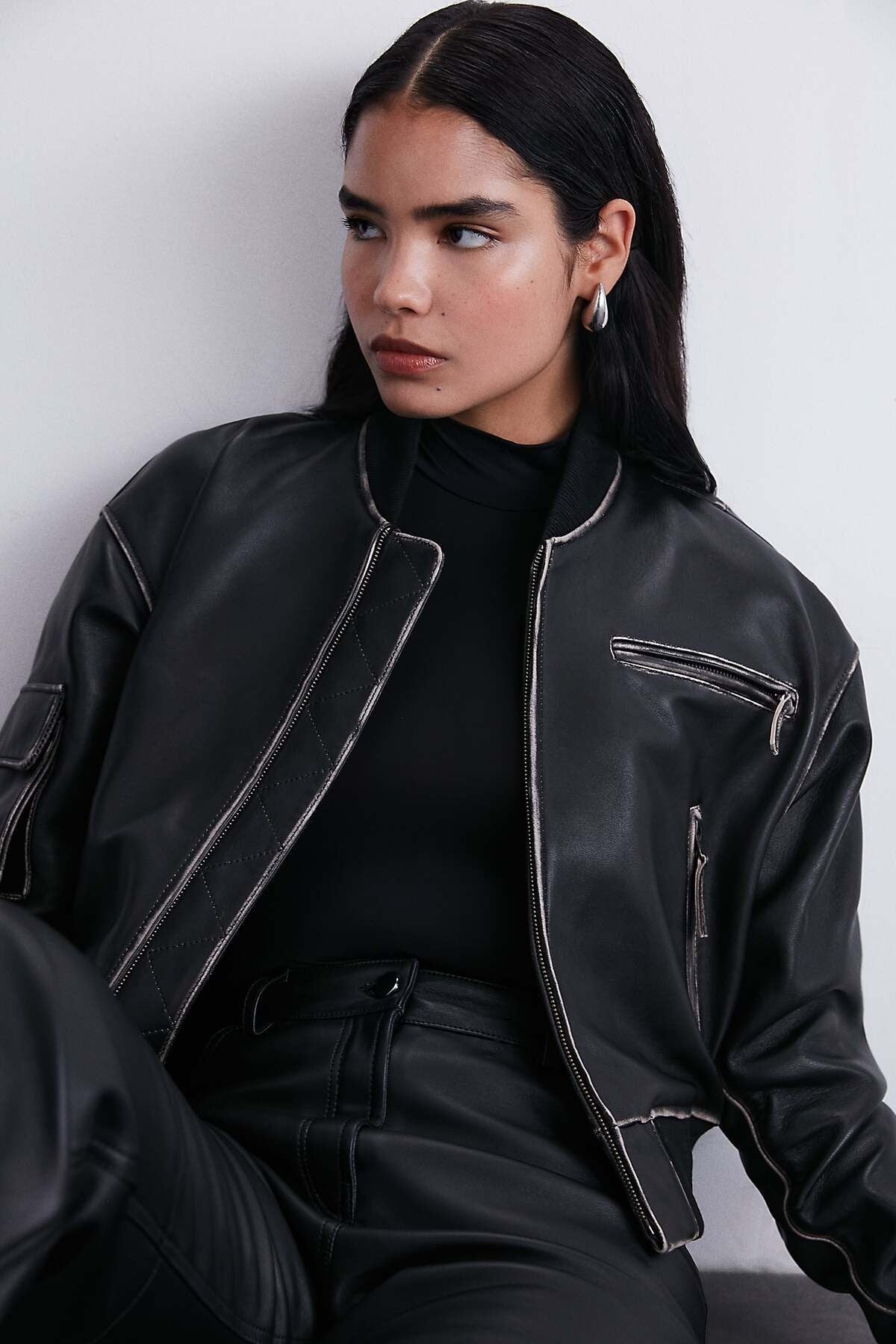 Vintage Bomber Eskitme Ceket