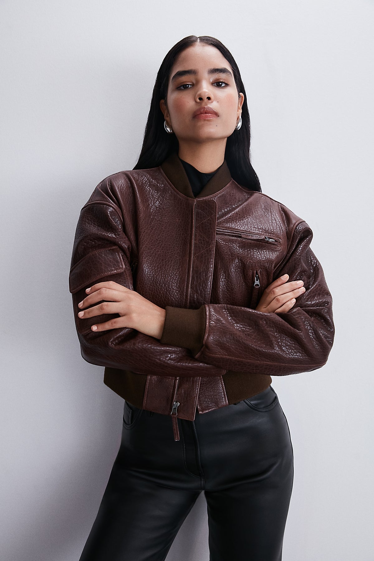 Amy Bayan Bordo Bomber Ceket